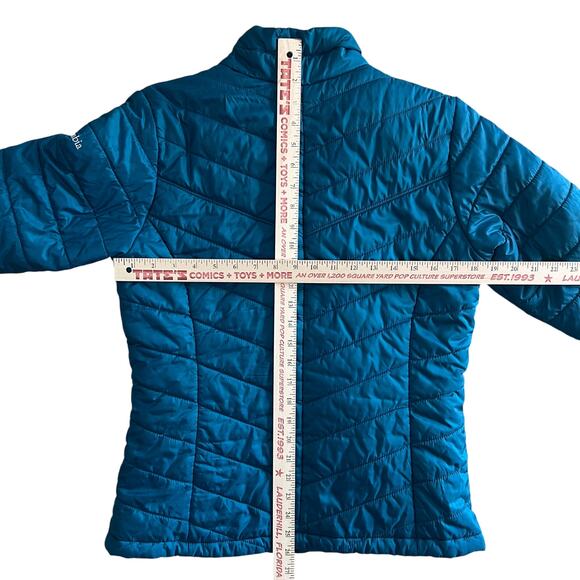 Columbia Omni-Heat Insulated Puffer Jacket Women’s Medium Teal - Picture 8 of 15